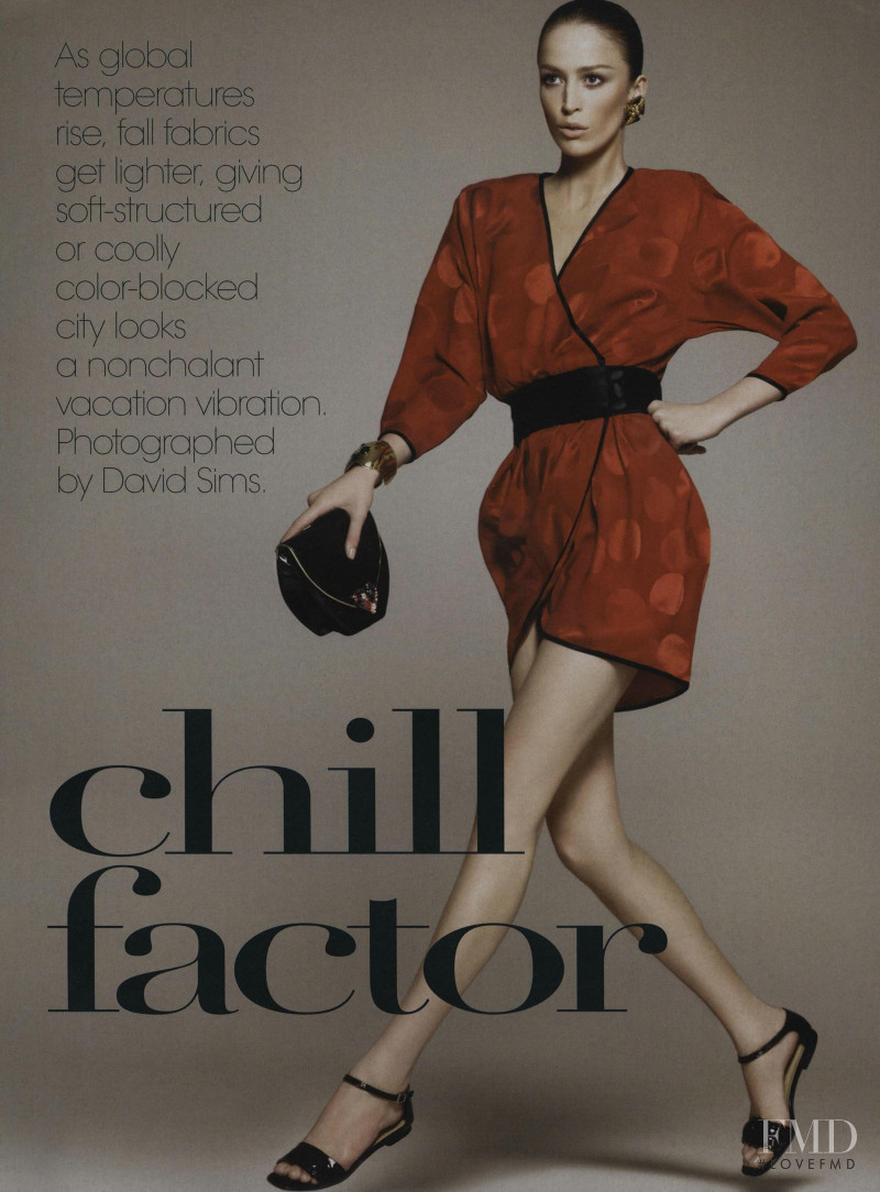 Raquel Zimmermann featured in Chill Factor, November 2008