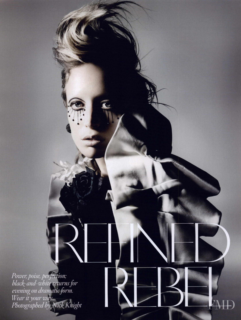 Raquel Zimmermann featured in Refined Rebel, November 2010