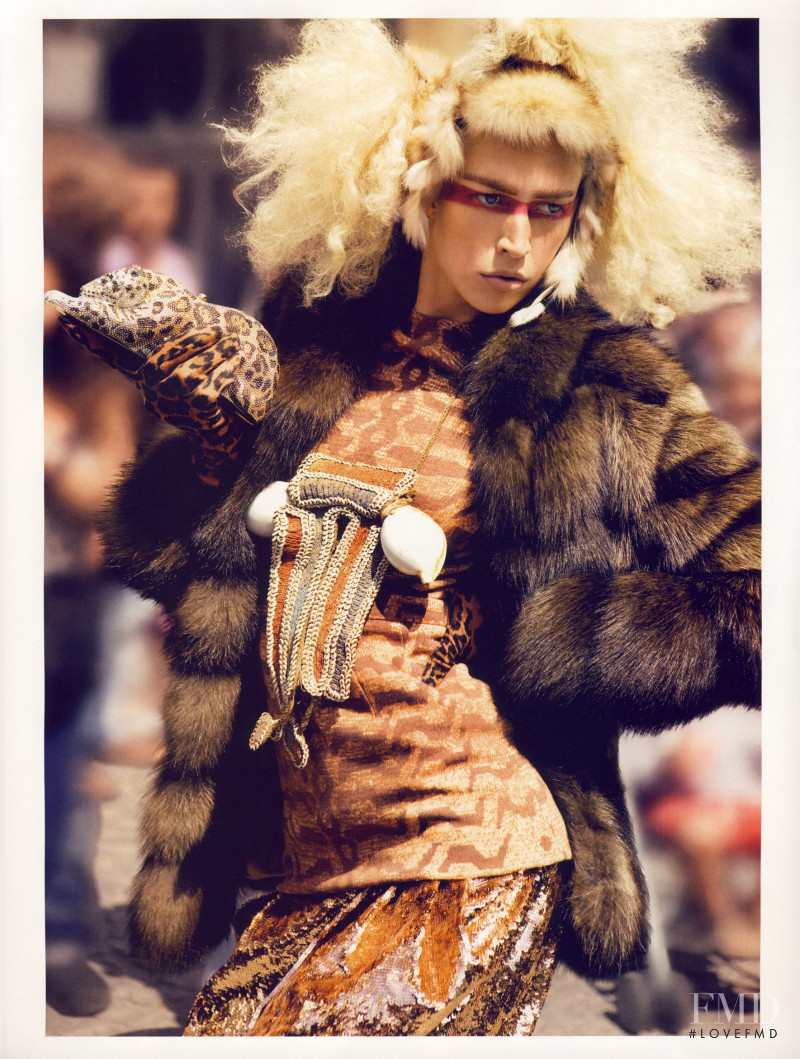 Raquel Zimmermann featured in Fur Play, November 2009