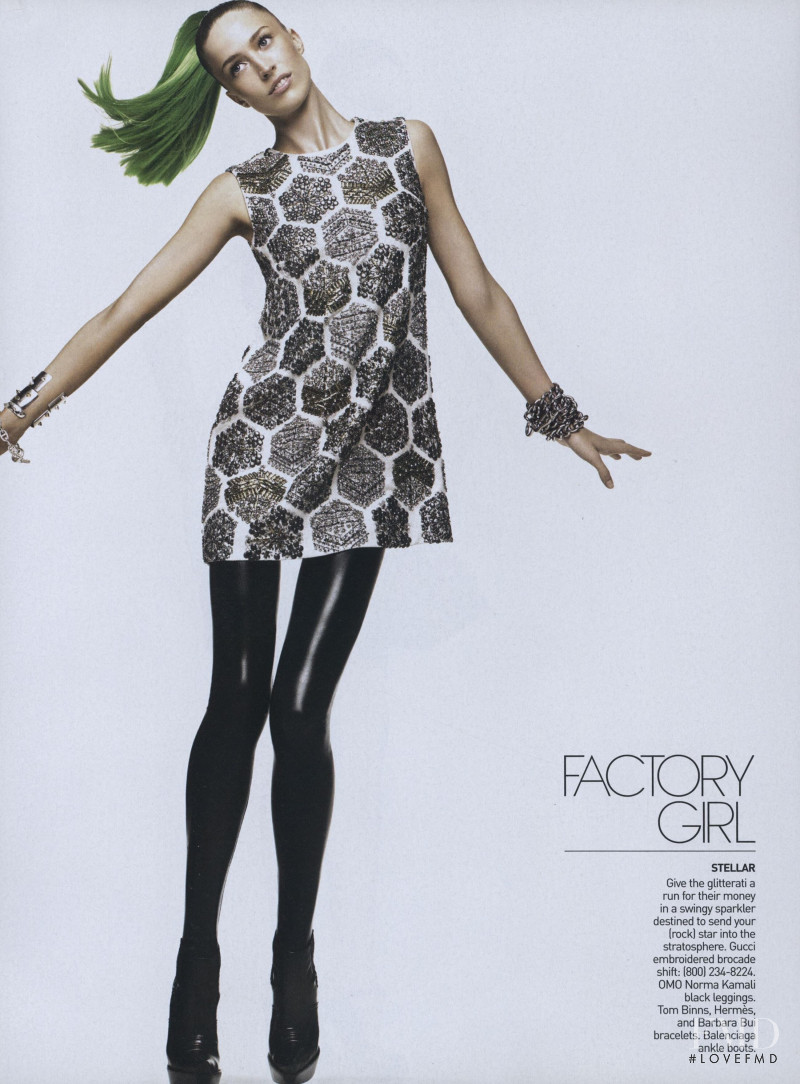 Raquel Zimmermann featured in Glamorama, March 2007