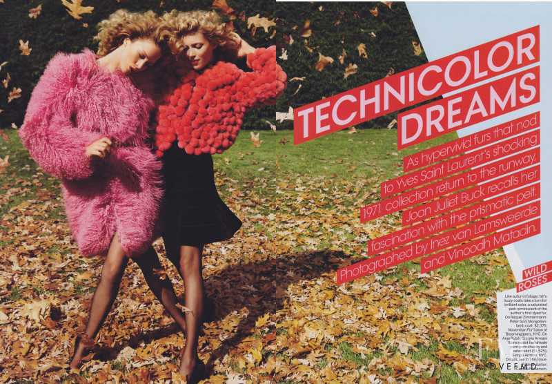 Raquel Zimmermann featured in Technicolor Dreams, October 2010