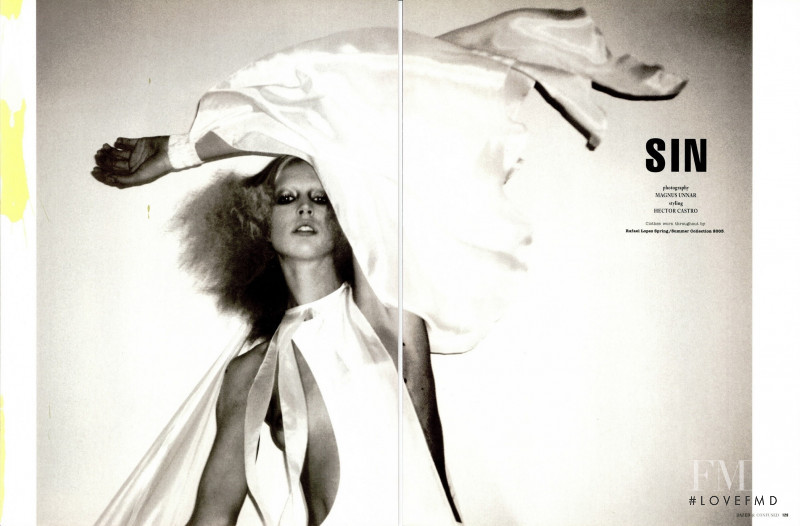 Raquel Zimmermann featured in Sin, January 2003