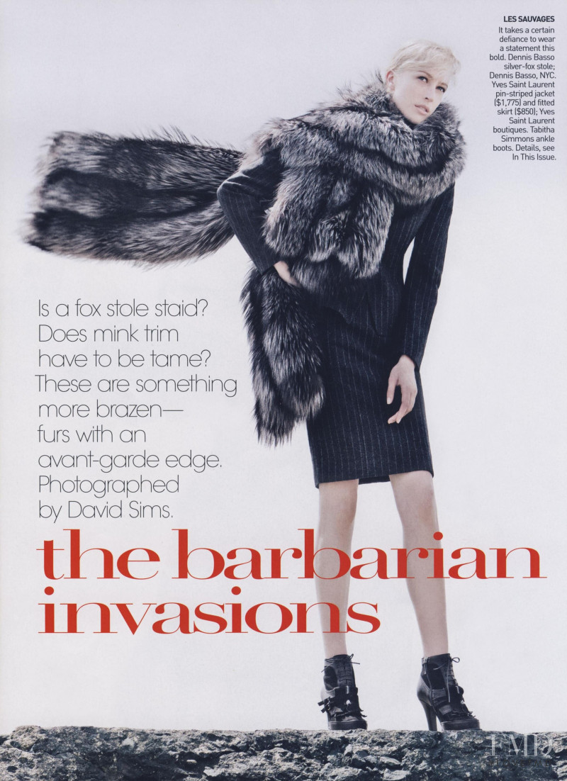 Raquel Zimmermann featured in The Barbarian Invasions, October 2009