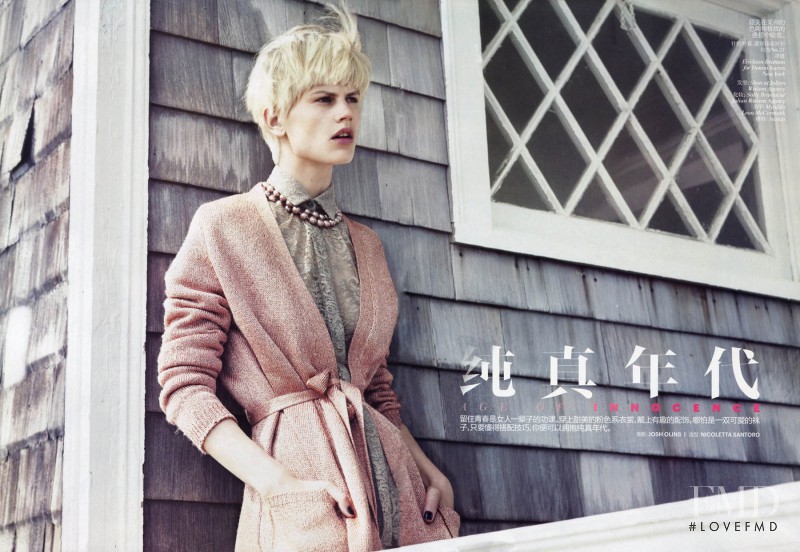 Saskia de Brauw featured in Age of Innocence, October 2011