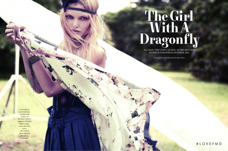 Irina Rozhik featured in The Girl With A Dragonfly, February 2011