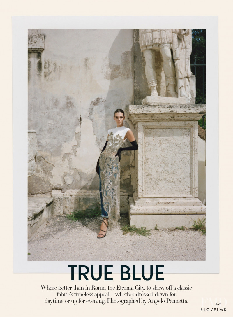 Vittoria Ceretti featured in True Blue, December 2021