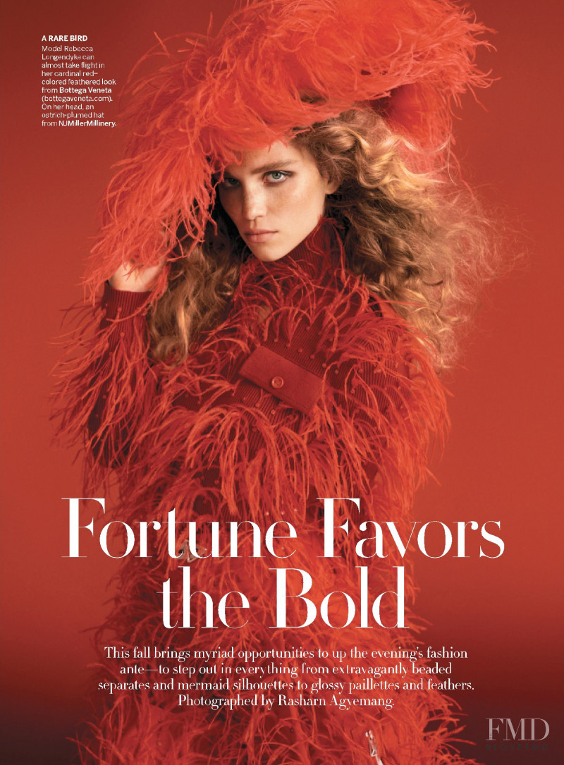 Rebecca Leigh Longendyke featured in Fortune Favors the Bold, November 2021
