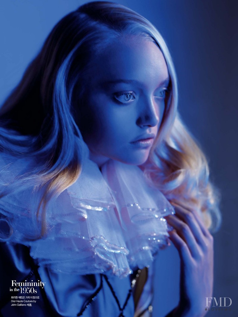 Gemma Ward featured in Fashion Through the Ages, December 2007