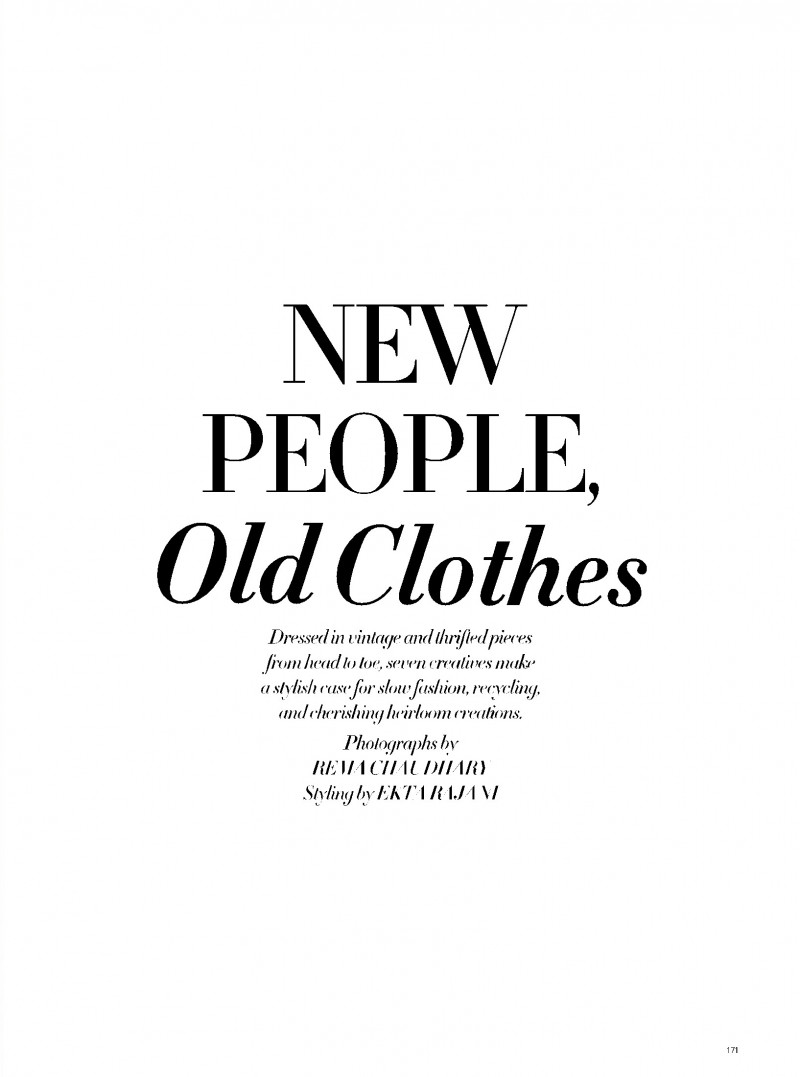 New People, Old Clothes, October 2021