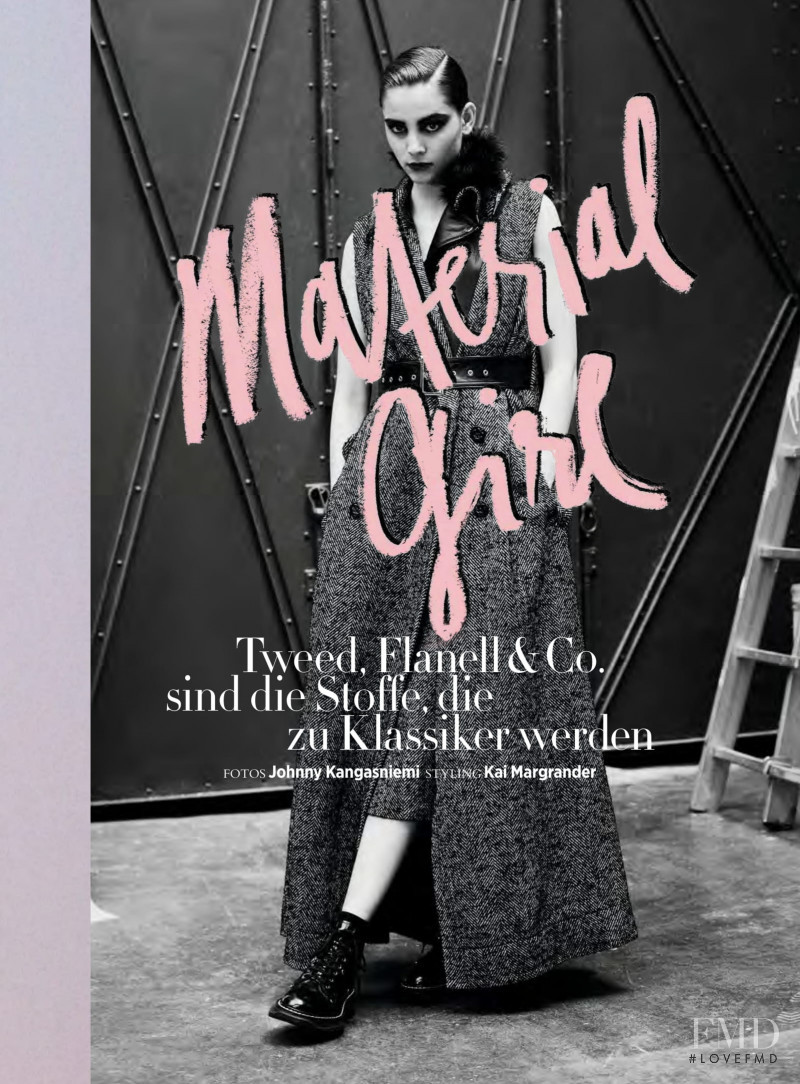 Romy Schönberger featured in Material Girl, September 2019