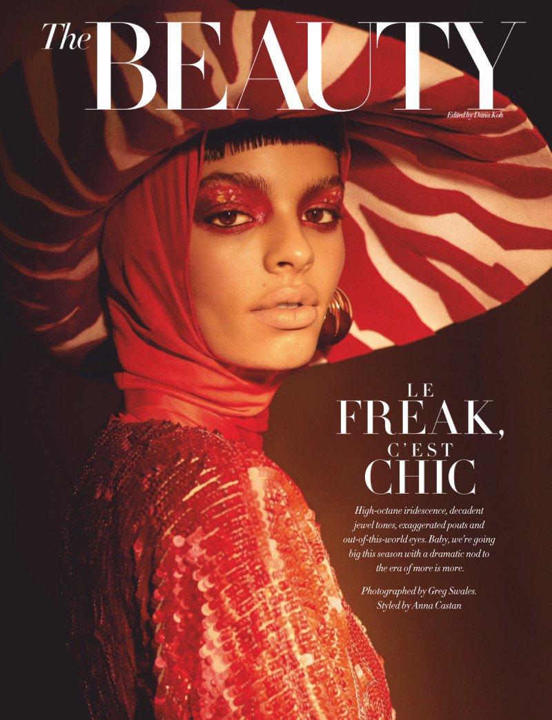 India Graham featured in Beauty: Le Freak, C\'est Chic, November 2019