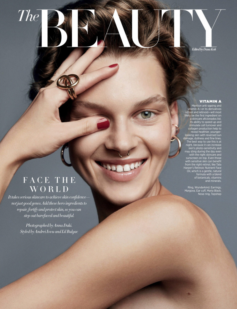 Gina Romina Bock featured in Beauty: Face the World, October 2019