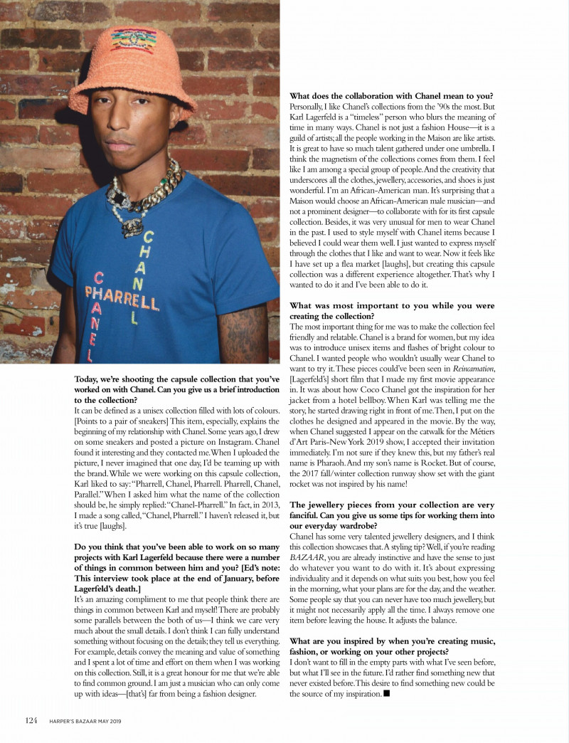 Hello, I\'m Pharrell, May 2019