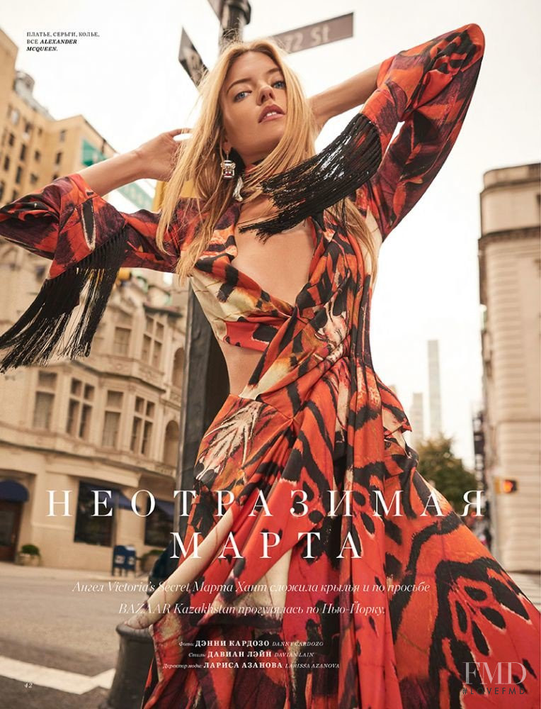 Martha Hunt featured in Cover Story, October 2018