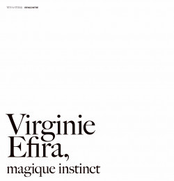 Virginie Efire, Magique Instinct