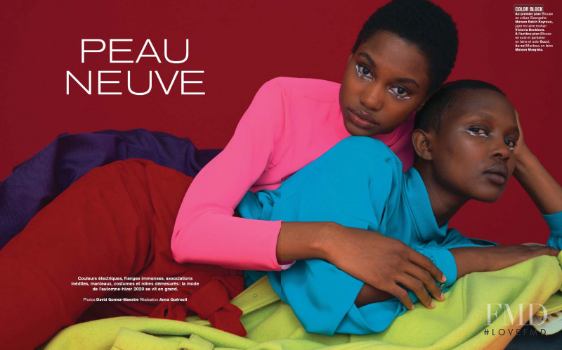 Tara Falla featured in Peau Neuve, September 2020