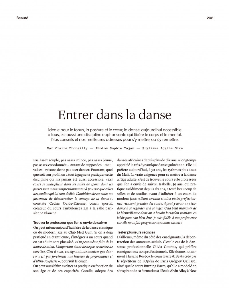 Entrer Dans La Danse, December 2019