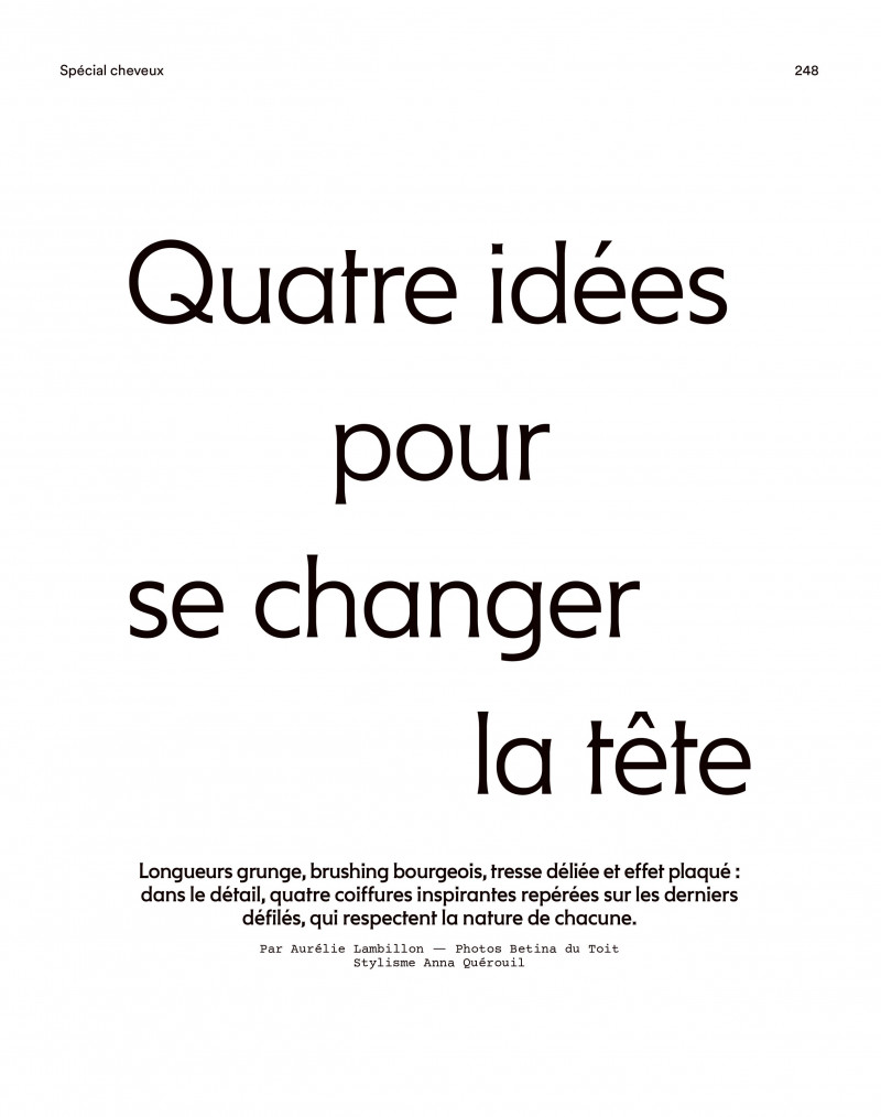Quatre Idées Pour Se Changer La Tête, November 2019