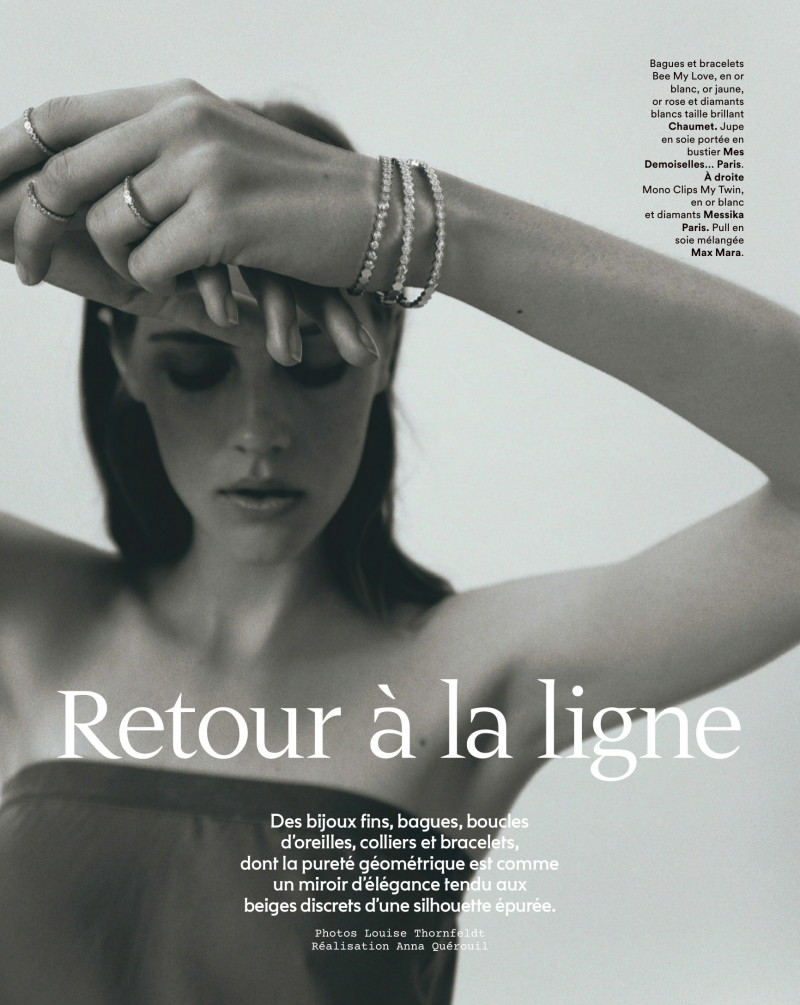 Liv Sillinger featured in Retour A La Ligne, September 2019