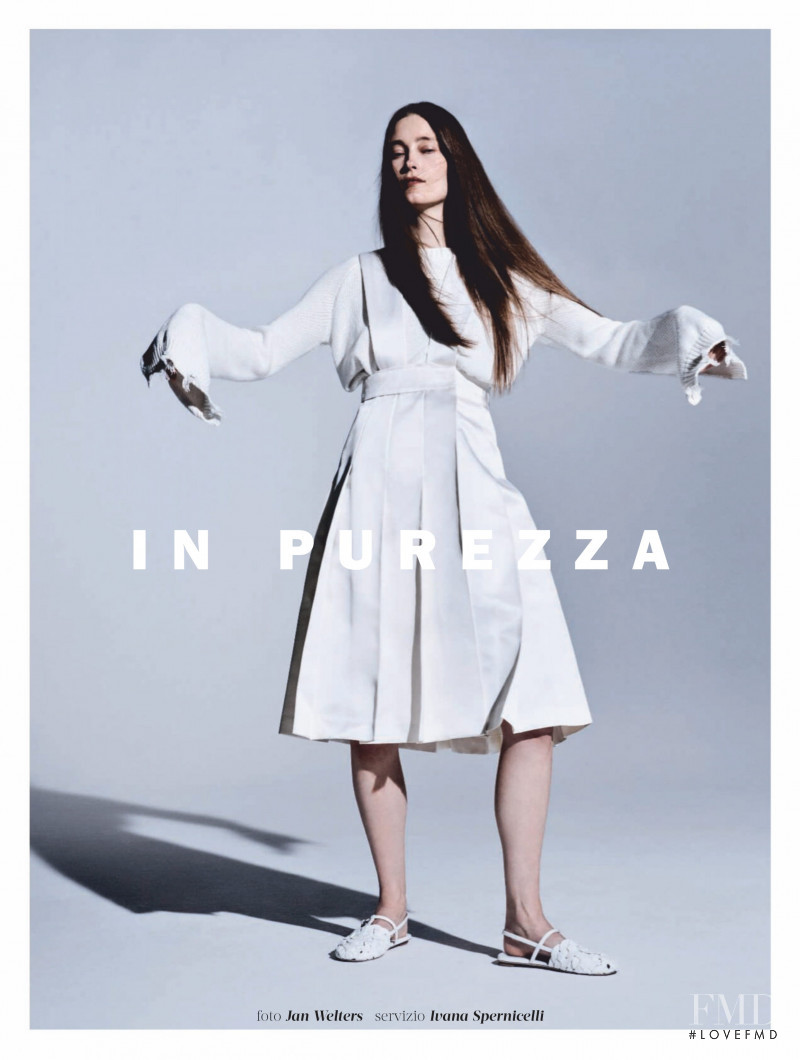 Iekeliene Stange featured in In Purezza, May 2020