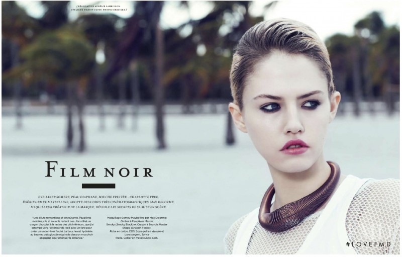 Charlotte Free featured in Film Noir, March 2013
