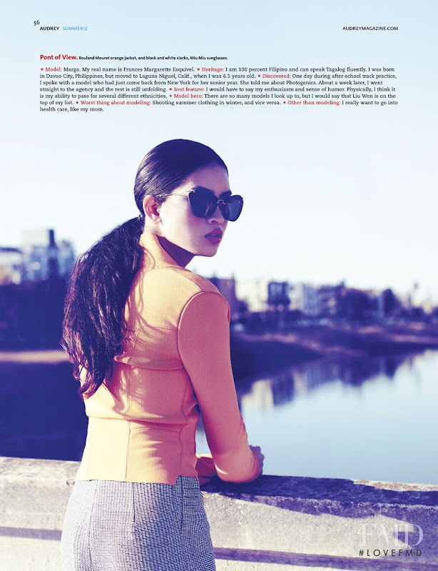Marga Esquivel featured in Sun-Shiny Day, June 2012