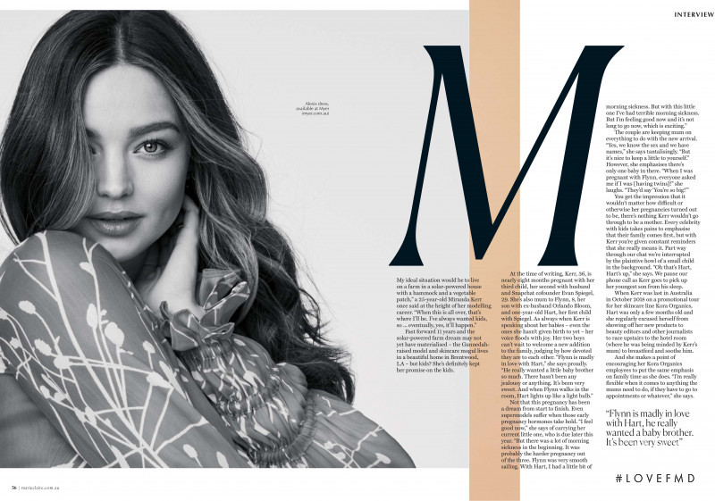 Miranda Kerr featured in Mama Miranda, October 2019