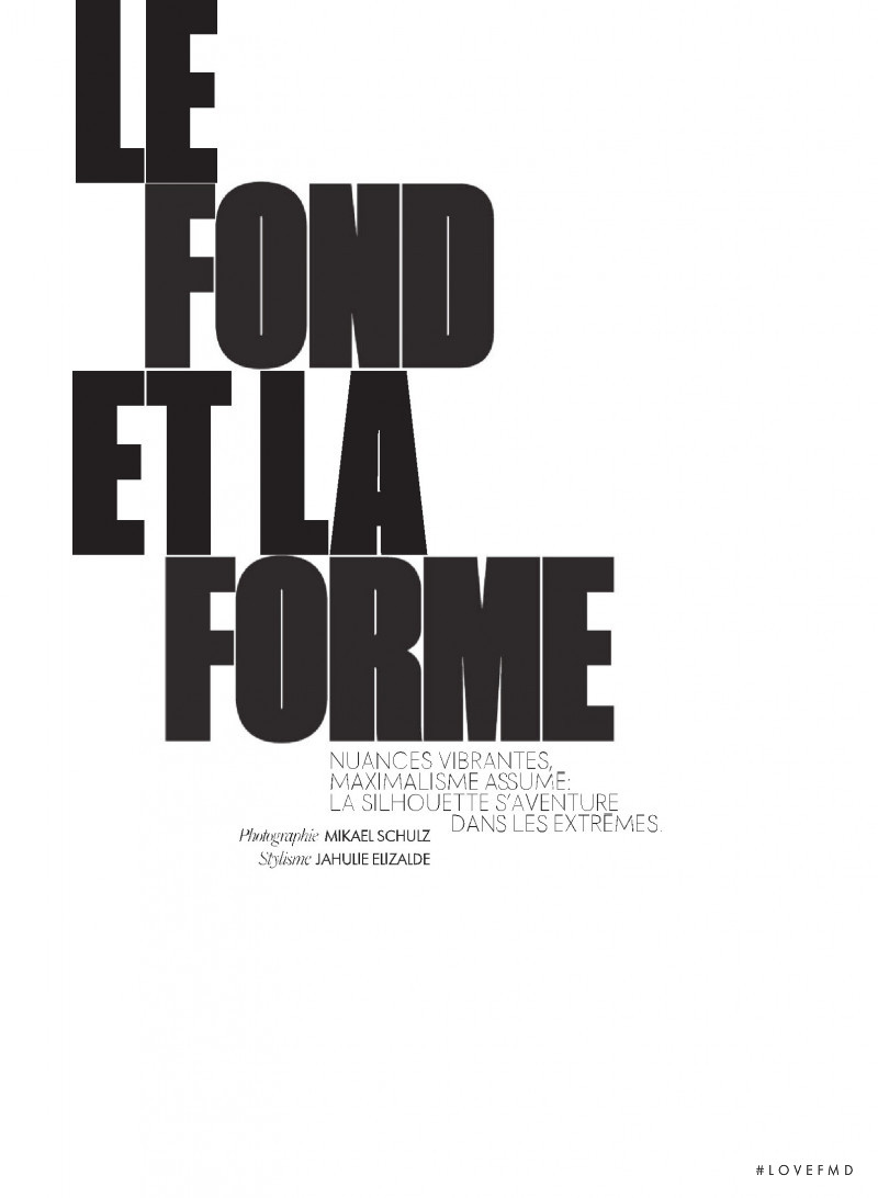 Le Fond Et La Forme, December 2021