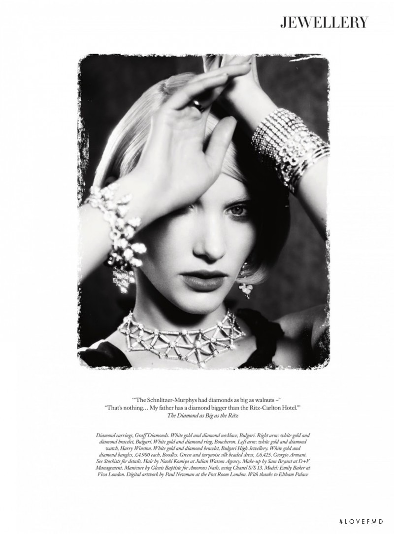 Emily Baker featured in Diamonds As Big As The Ritz, March 2013