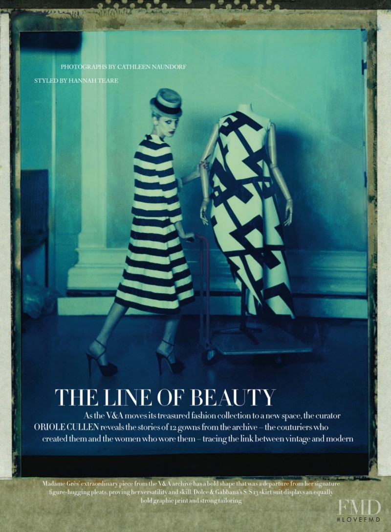 Olga Sherer featured in The Line Of Beauty, March 2013