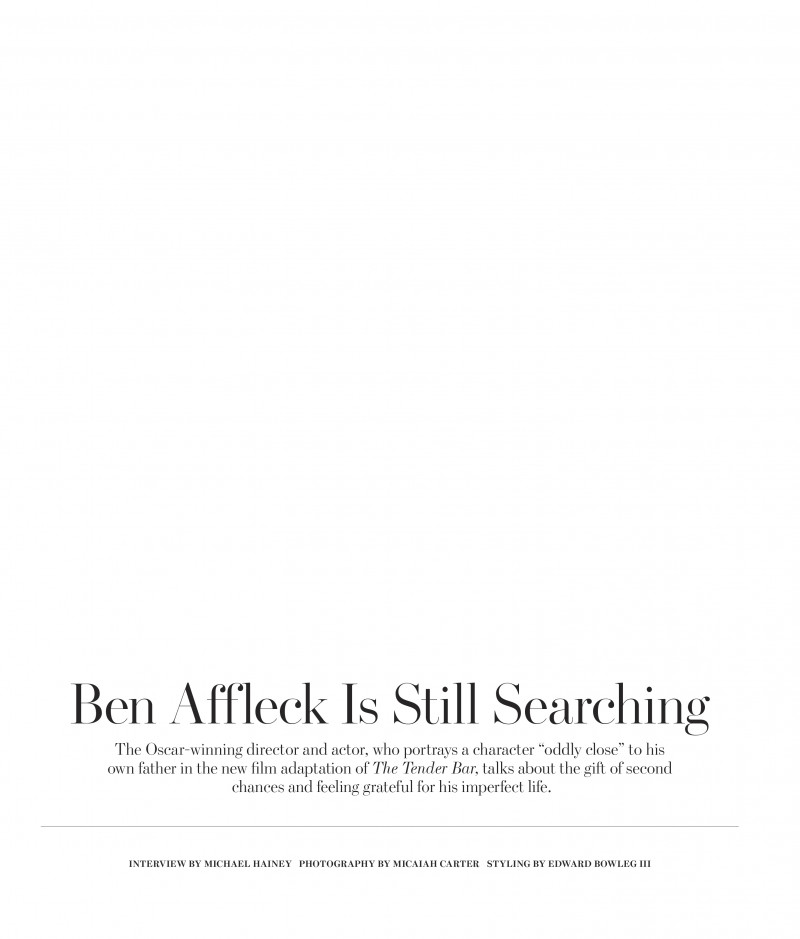 Ben Affleck Is Still Searching, December 2021