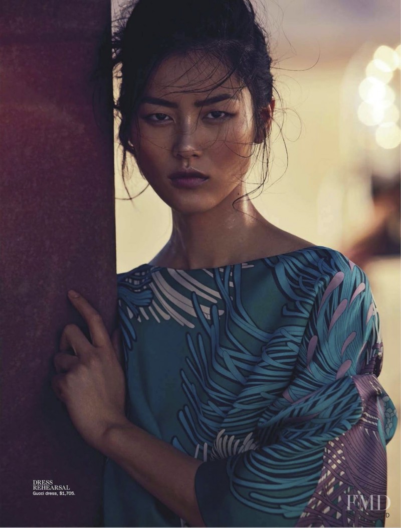 Liu Wen featured in On With The Show, March 2013