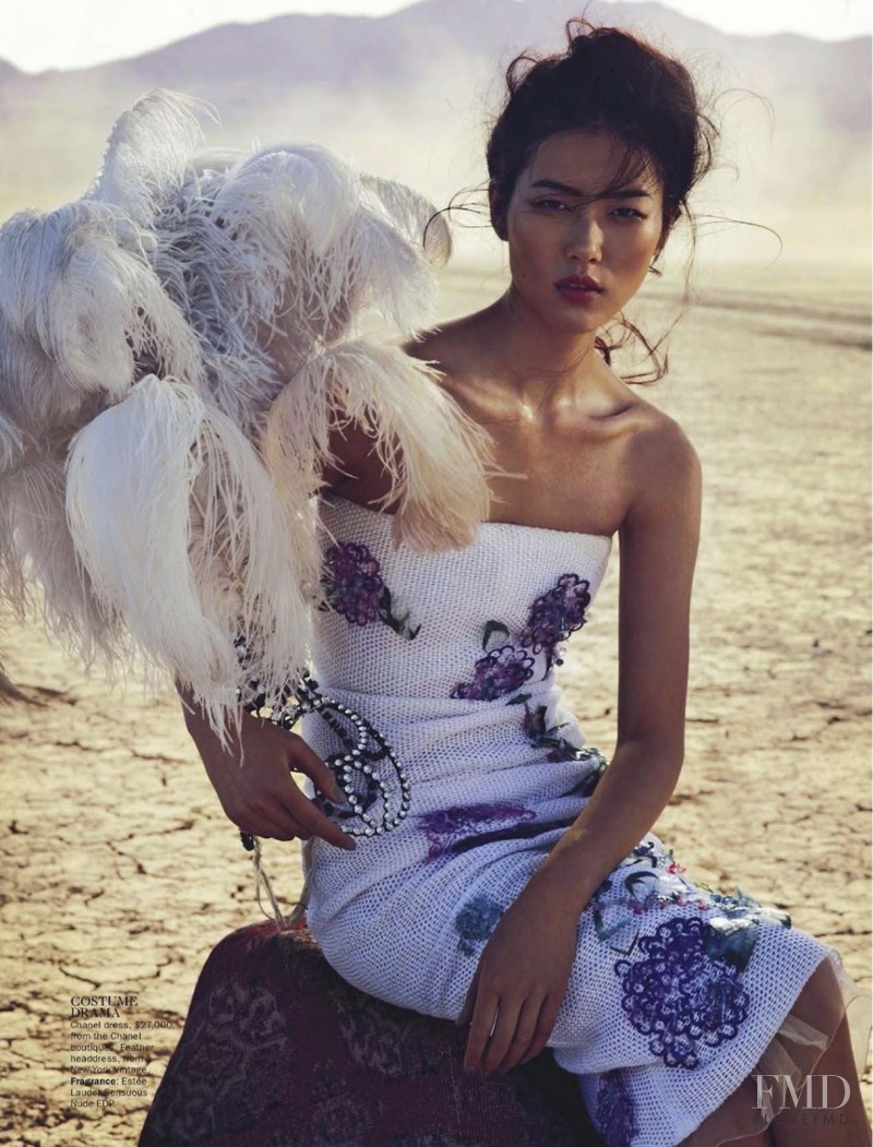 Liu Wen featured in On With The Show, March 2013