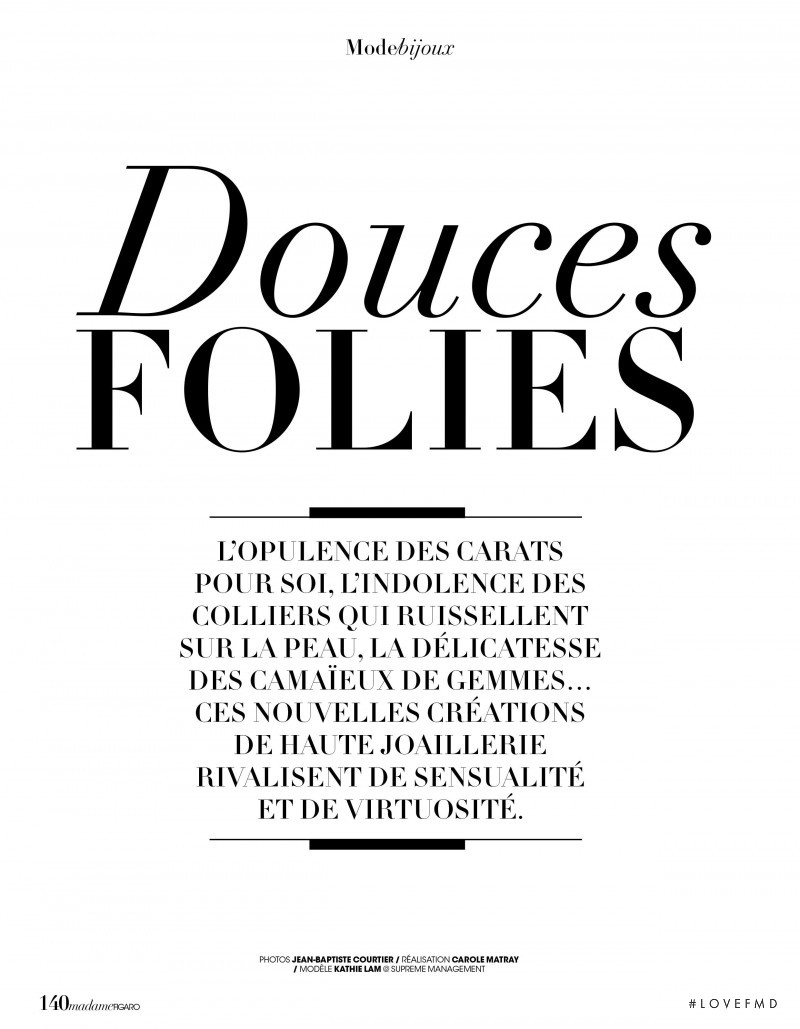 Douces Folies, November 2021