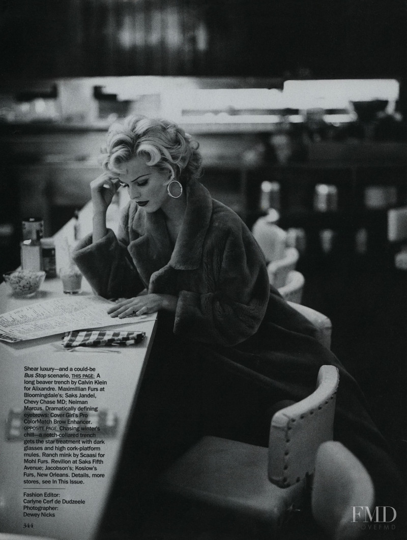 Eva Herzigova featured in Star Quality, October 1992