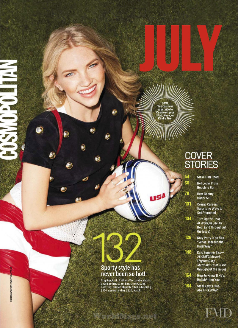 Ellen Danes featured in Playing The Field, July 2014