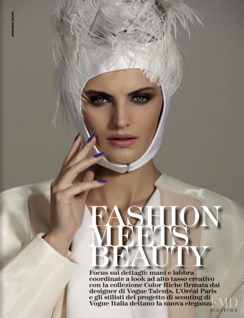 Maxime van der Heijden featured in Fashion Meets Beauty, February 2013