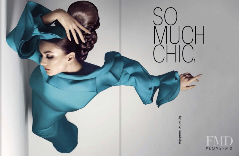 Andreea Diaconu featured in So Much Chic, February 2013