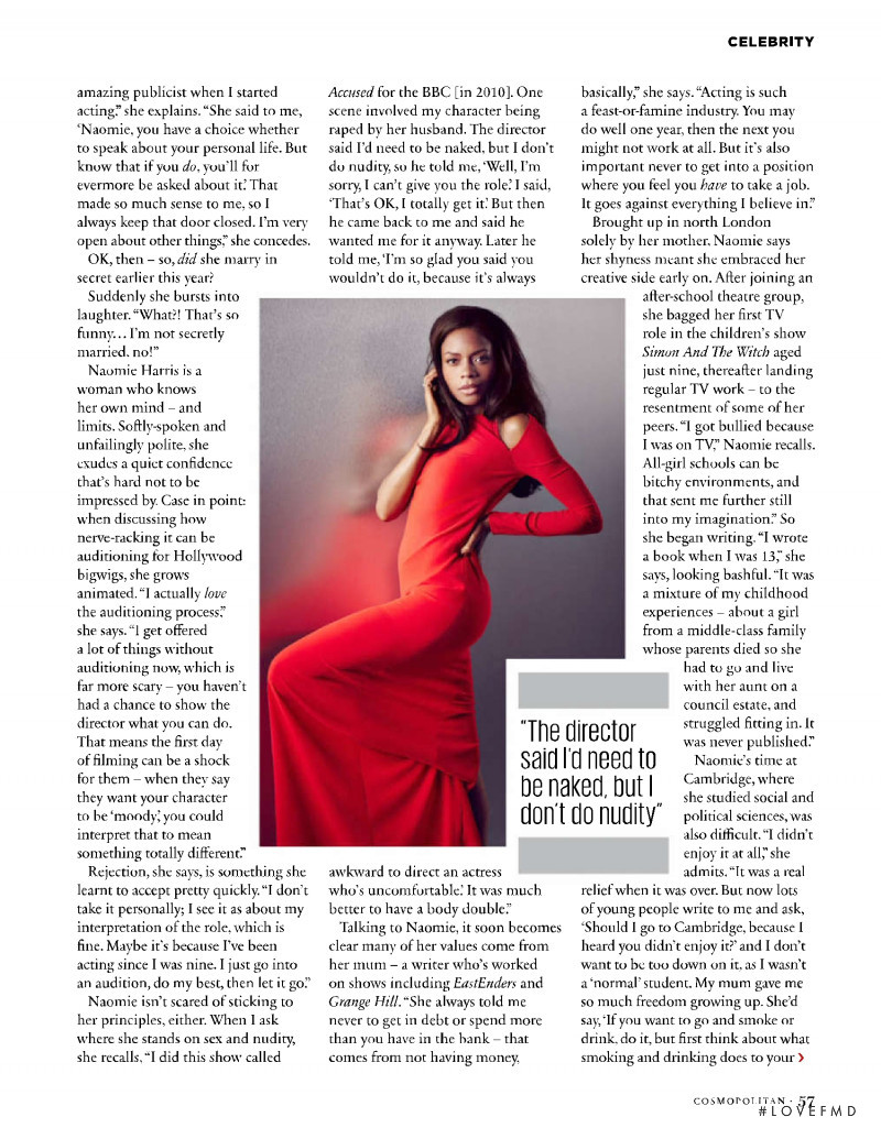 The Curious Case Of Naomie Harris, November 2015