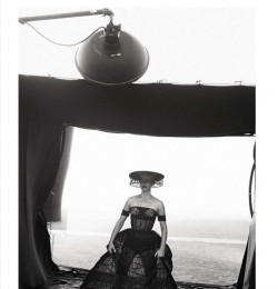 Amber Valletta by Peter Lindbergh Deauville February 2013