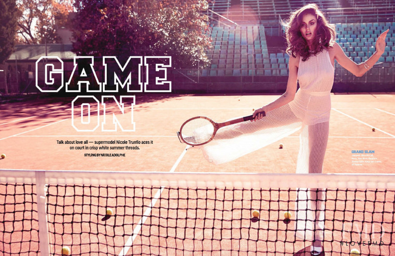 Nicole Trunfio featured in Game On, April 2015