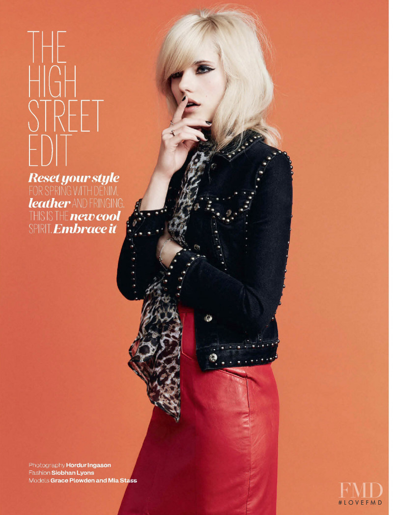 Mia Stass featured in The High Street Edit, April 2015