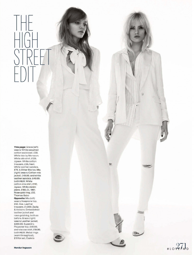 Mia Stass featured in The High Street Edit, April 2015