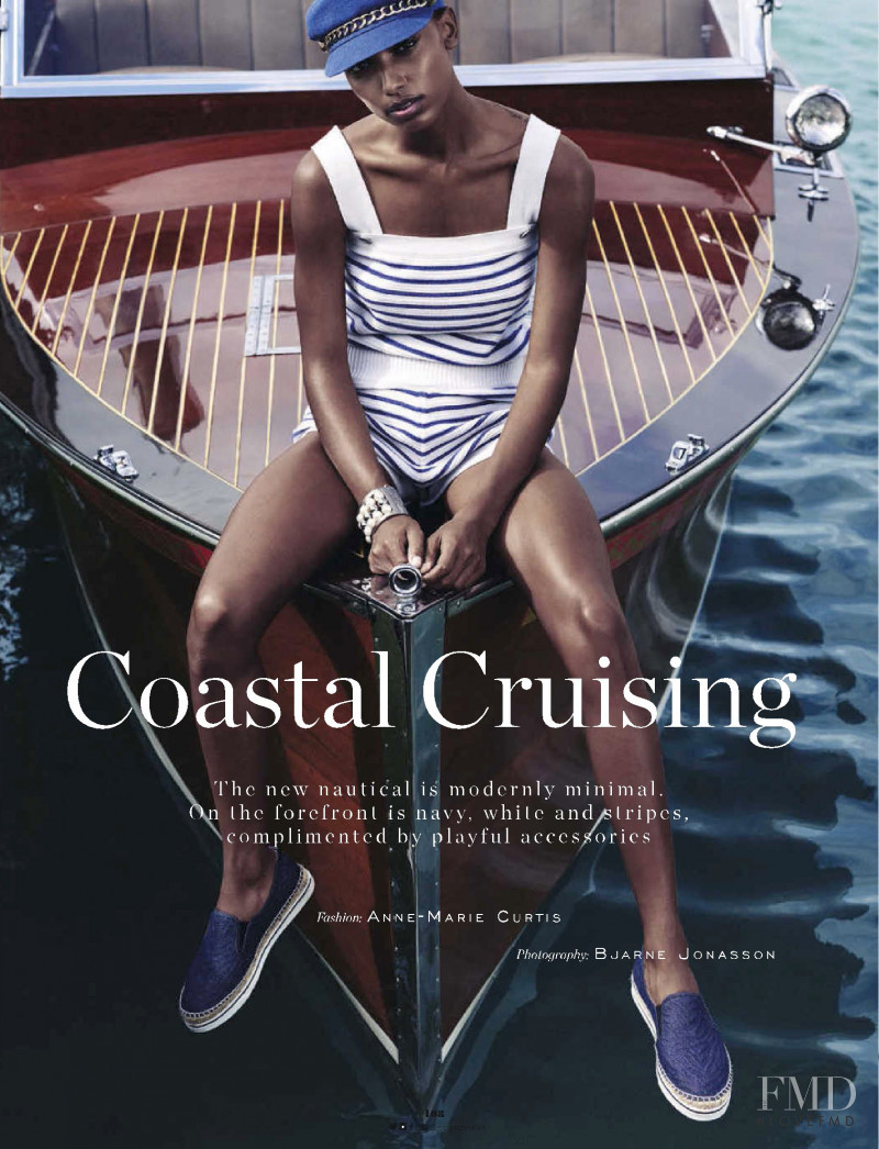 Jasmine Tookes featured in Coastal Cruising, December 2015