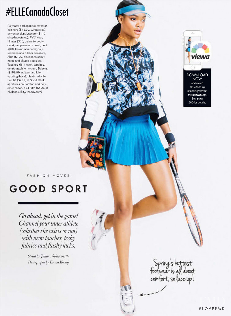 Symone Challenger featured in Good Sport, April 2015