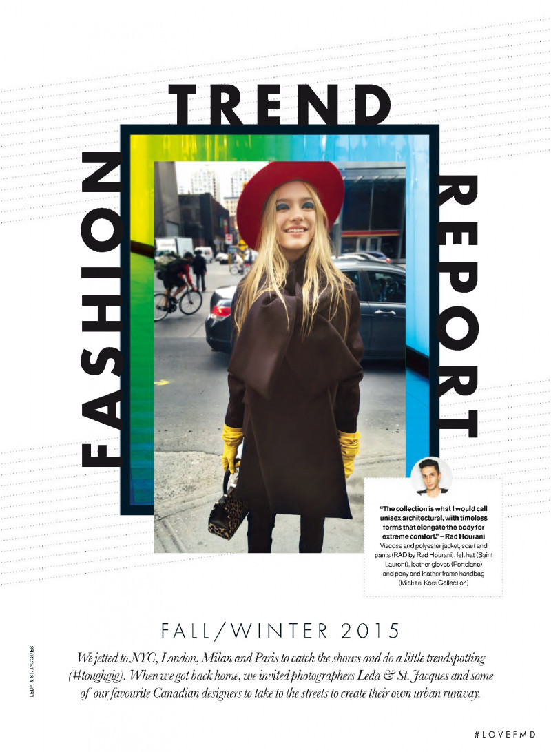 Steph Smith featured in Fashion Trend Report, August 2015