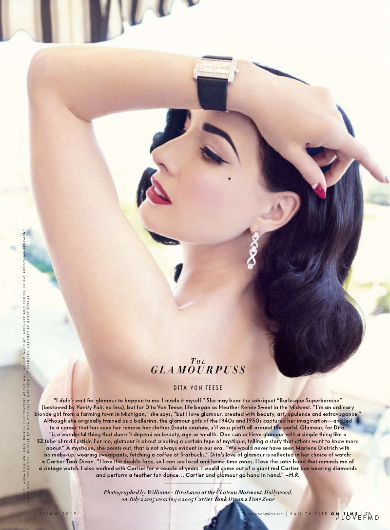 The 2015 Vanity Fair On Time Glamour Portfolio, October 2015