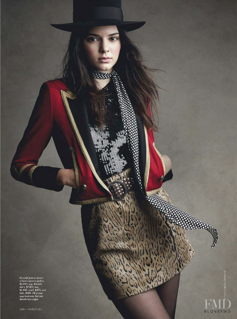 Kendall Jenner featured in The real deal, March 2015