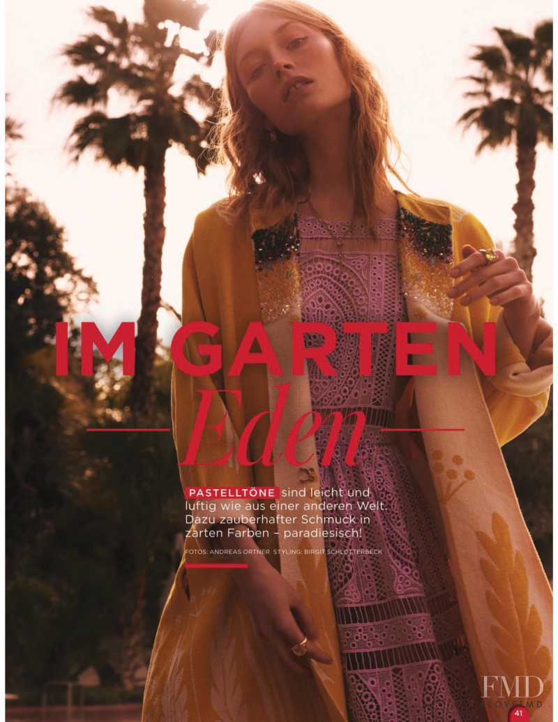 Caroline Lossberg featured in Im Garten Eden, August 2018