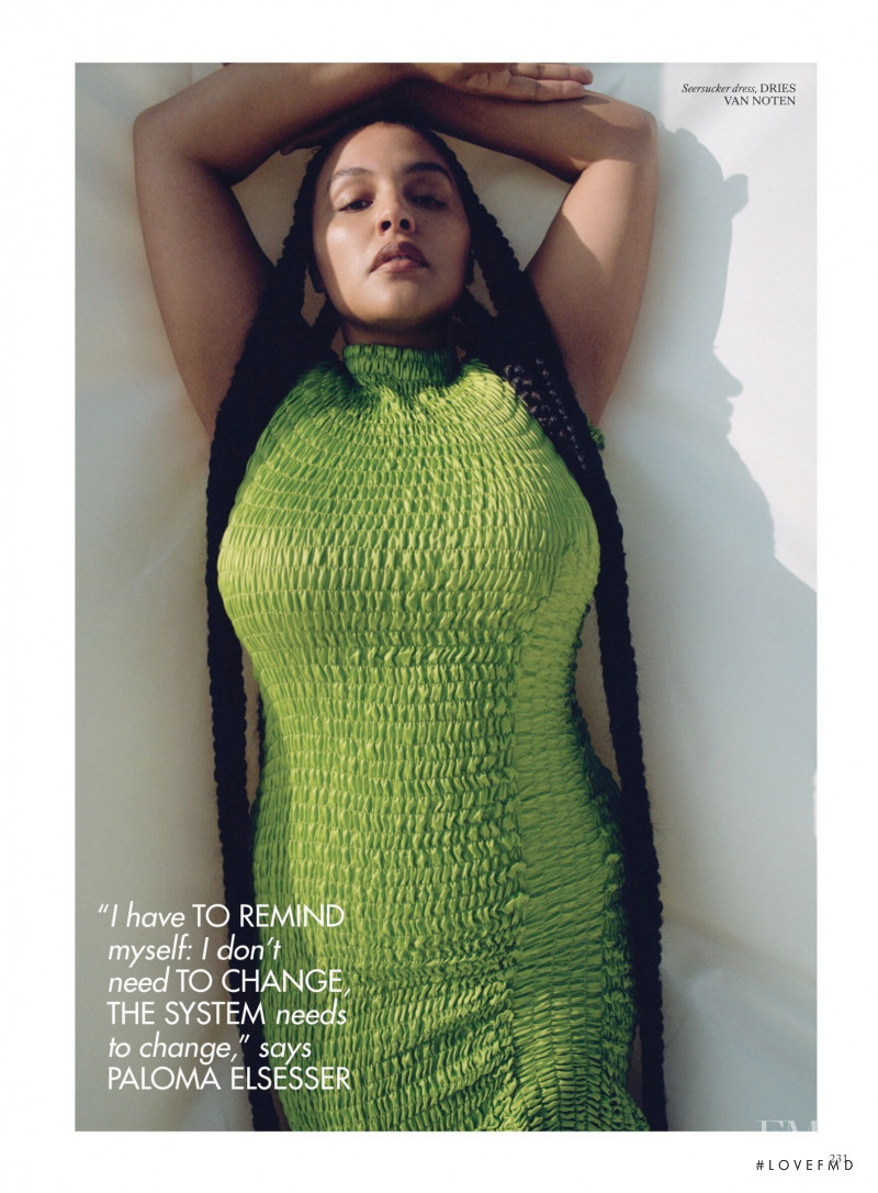 Paloma Elsesser featured in Contours De Force, March 2022
